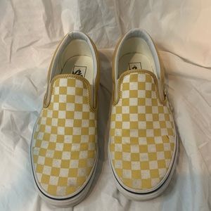 Yellow Checkered Vans